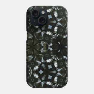 Black Goth Floral Daisy Phone Case