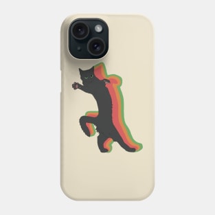 Vintage Meme Cat Black Phone Case