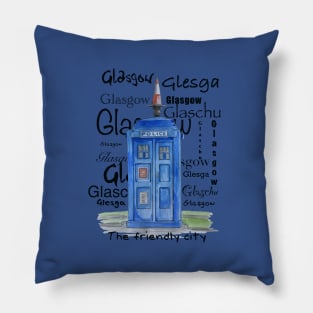 Glasgow The Friendly City Pillow