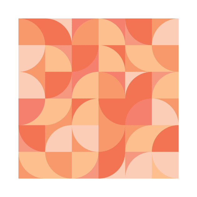 Modern Geometric (Peach) by Makanahele