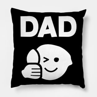 Father Dad Thumbs Up Outline Pillow