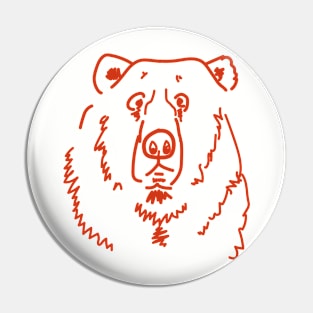 Befuddled Bear Pin