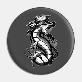 RETRO OF A SEA DRAGON CREATURE Pin