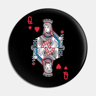 Queen Of Hearts Pin