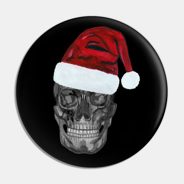 Christmas skull Pin by deadblackpony