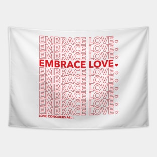 Embrace Love (Red) Tapestry