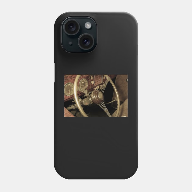 1938 Ford V8 Art Deco Wheel 5 Phone Case by Robert Alsop