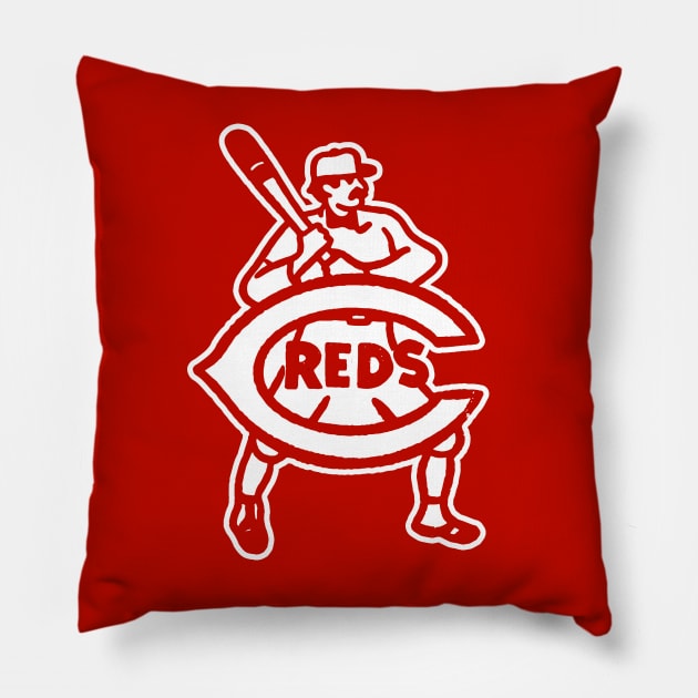 Go Reds! Pillow by sombreroinc