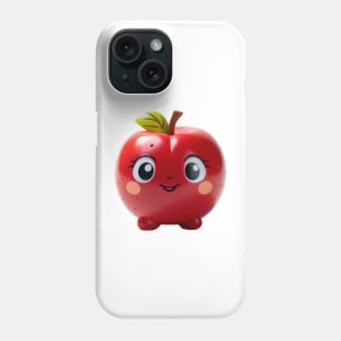 Cute Kawaii Red Apple Buddy Phone Case