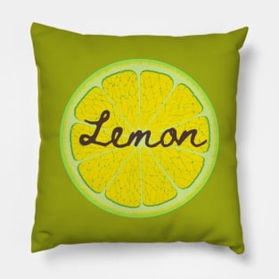 Lemon slice Pillow