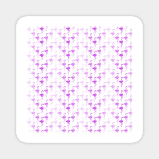 Seamless repeating pattern with purple flamingos Magnet