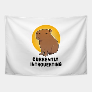 Currently Introverting Capybara Tapestry