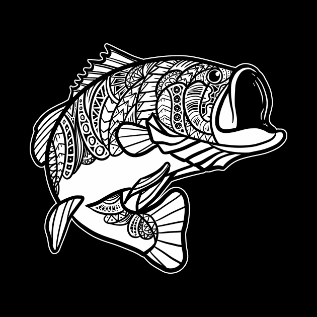 Bass Fish Tribal by Barabarbar artwork