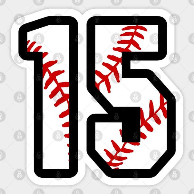 TeeCreations Baseball Number 96 #96 Baseball Shirt Jersey Favorite Player Biggest Fan Sticker