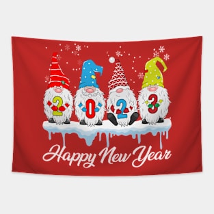 Happy New Year Gnome Gnomies Lovers New Years Eve NYE Party Tapestry