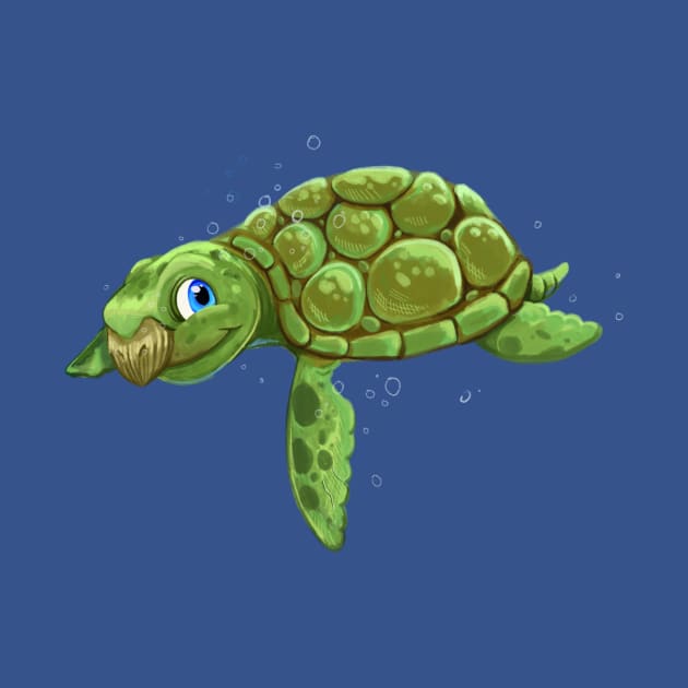 Sea turtle by cartoonowl