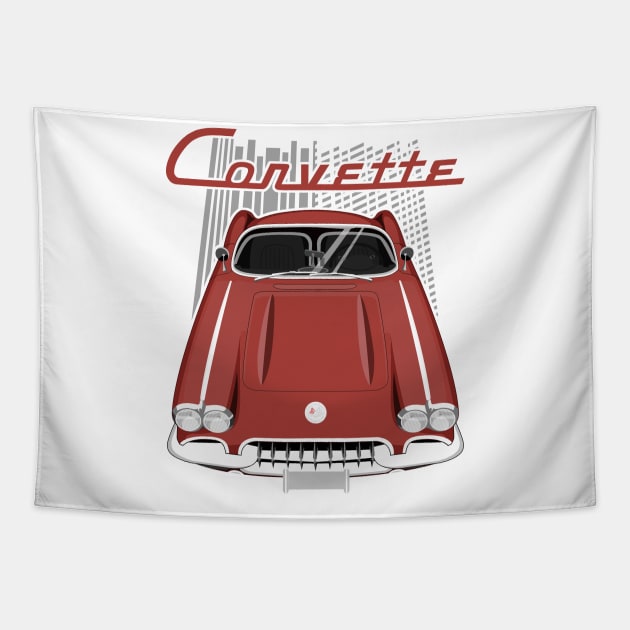 Corvette C1 1958-1960 - Maroon Tapestry by V8social