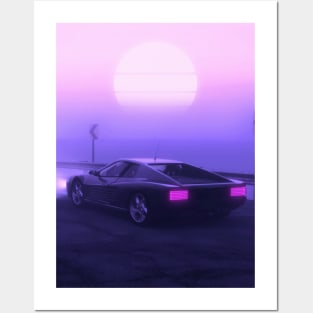 Sonny Crockett - Miami Vice - Testarossa - Car Legends Poster for Sale by  Great-Peoples