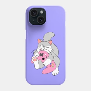 Gamer Cat Pink Phone Case