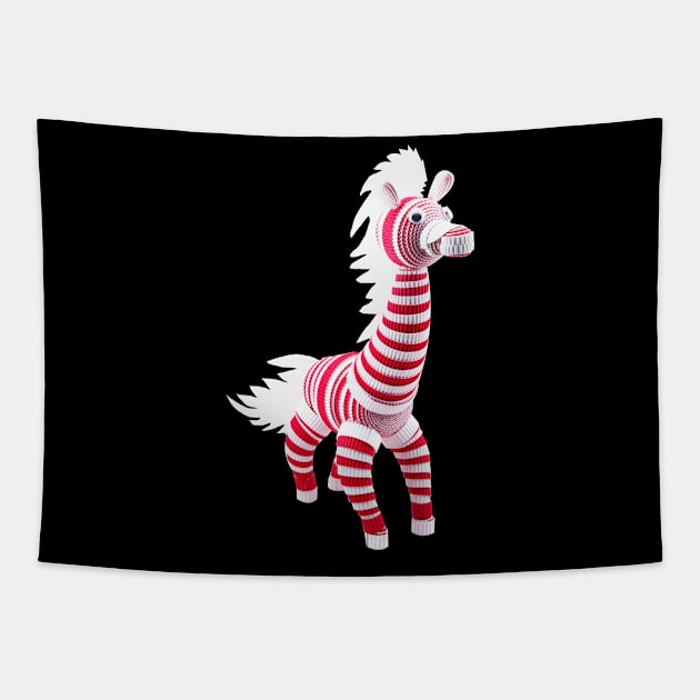 The red zebra Tapestry by Crazy_Paper_Fashion