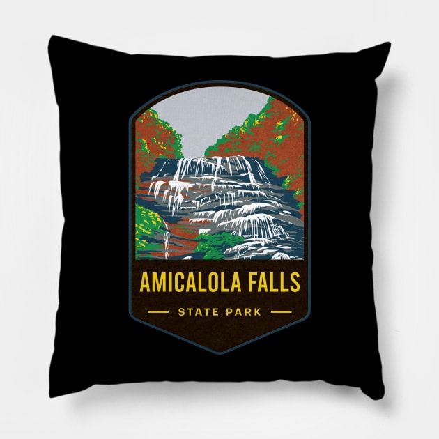 Amicalola Falls State Park Pillow by JordanHolmes