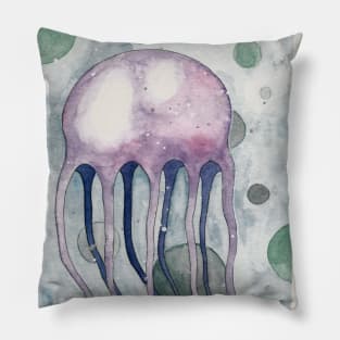 purple jellyfish Pillow