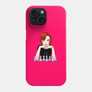 beth harmon the master in chess in queen's gambit art Phone Case