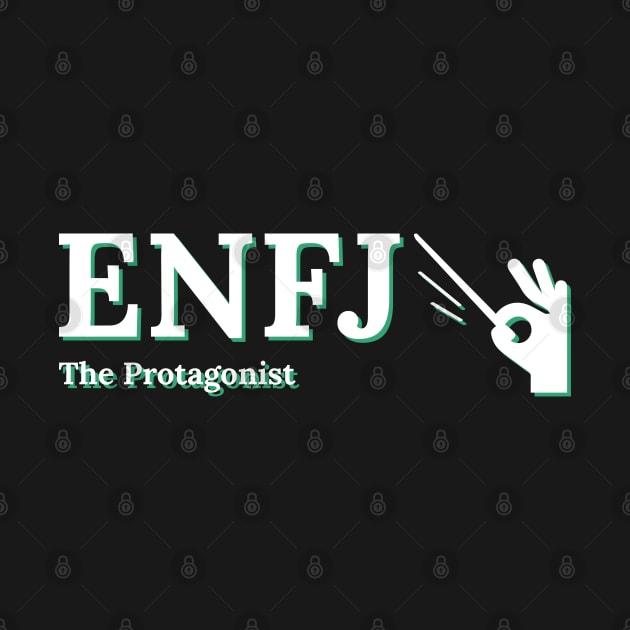 ENFJ The Protagonist MBTI types 7D Myers Briggs personality gift with icon by FOGSJ