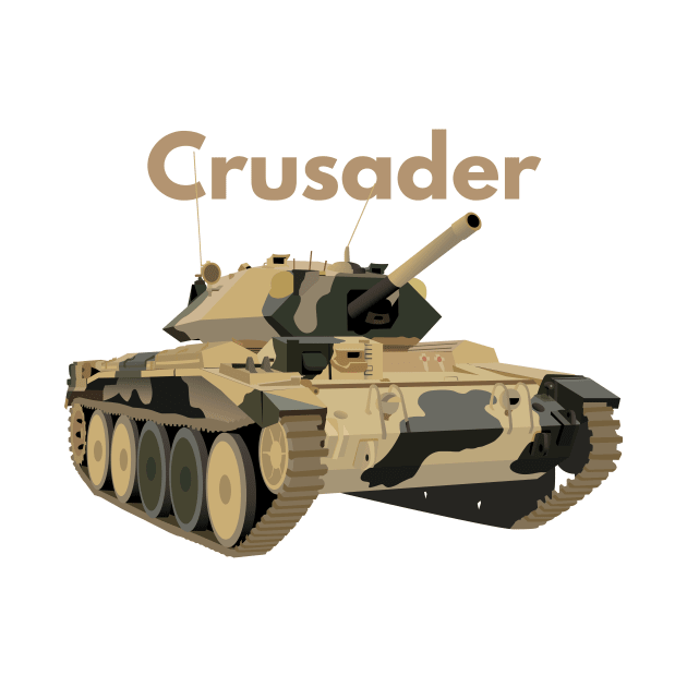 Crusader WW2 British Tank by NorseTech