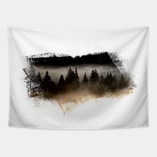 Foggy Forest Design Tapestry