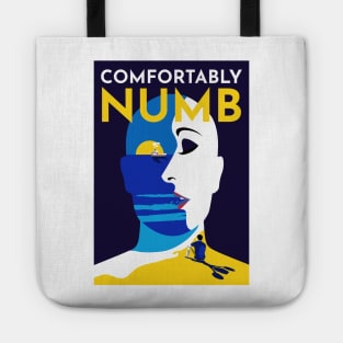 Comfortably Numb Colorful Flat Pink Floyd Tote