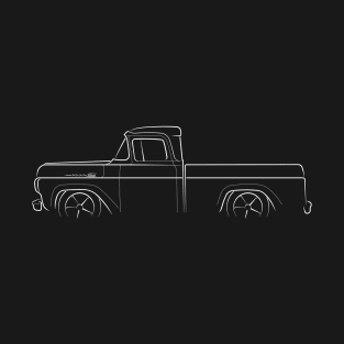 1960 Ford F-100 - profile stencil, white T-Shirt