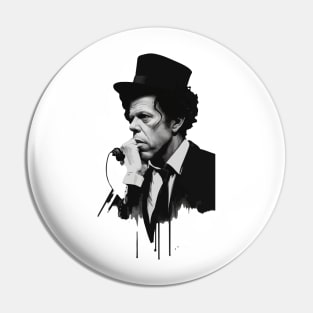 Tom Waits icon Pin