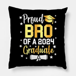 Proud Brother of 2024 Graduate Family Senior Graduation Day Pillow