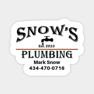 Snow's Plumbing Magnet