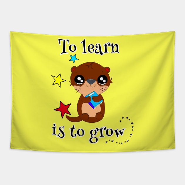 To Learn Is To Grow Tapestry by DitzyDonutsDesigns