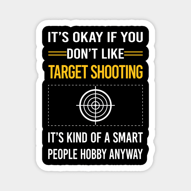 Funny Smart People Target Shooting Magnet by Happy Life