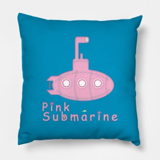 Pink submarine Pillow