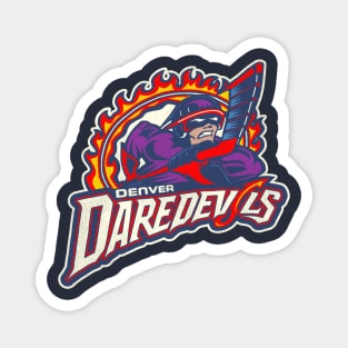 Defunct Denver Daredevils Roller Hockey Magnet