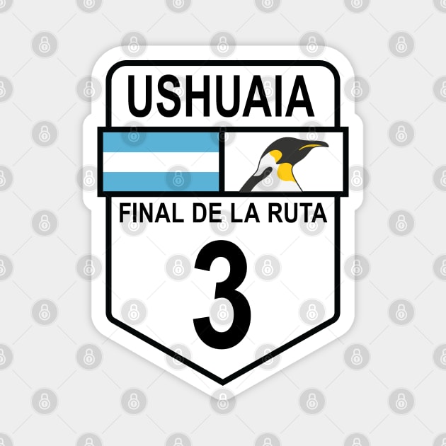 Ruta 3 Ushuaia Magnet by Cerealbox Labs