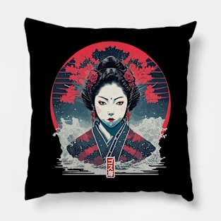 Japan Geisha Gothic Pillow