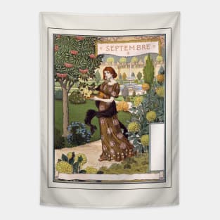 September - Belle Jardiniere Tapestry