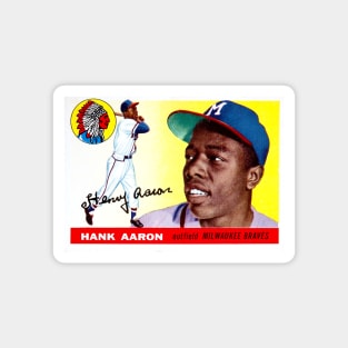 Hank Aaron Card Magnet