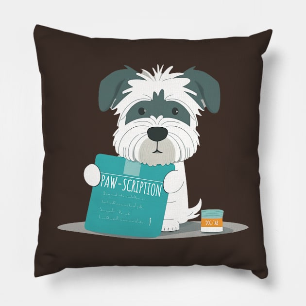 "Trust Me, I'm a Dogtor" Pillow by Kamran Sharjeel