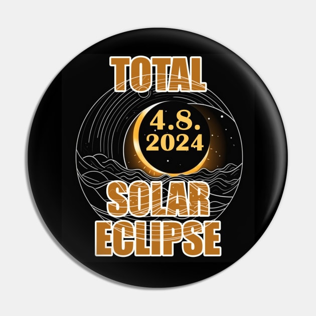 Total Solar Eclipse April 8 2024. Total Solar Eclipse 2024 Pin by BukovskyART