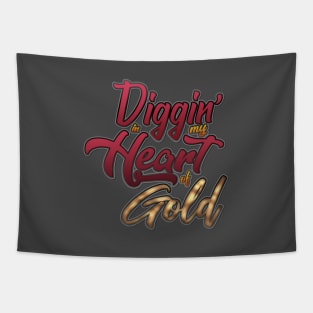 Heart Of Gold Tapestry