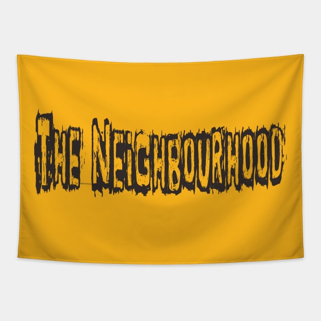 retro the neighburhood Tapestry by Alfabeth Kids