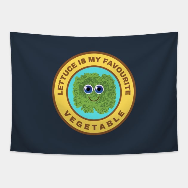Lettuce is my favourite vegetable Tapestry by InspiredCreative