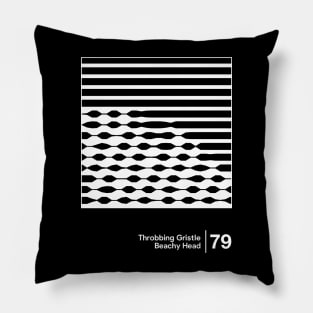 Throbbing Gristle - Minimalist Style Graphic Design Pillow