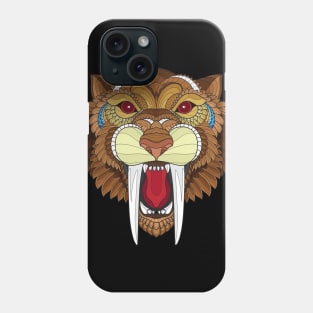 saber toothed tiger / cat Phone Case